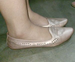 Chic Rose Gold Ballet Flats
