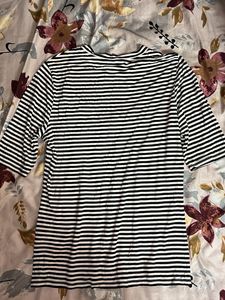 Classic Black and White Striped T-Shirt