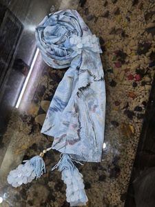 Abstract Print Mesh Fabric Dupatta