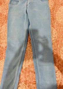 Light Wash High Waisted Skinny Jeans