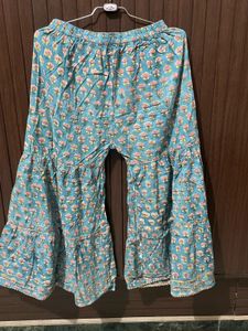 Beautiful Teal Floral Print Kurta