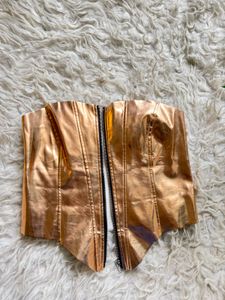 Metallic Corset Top
