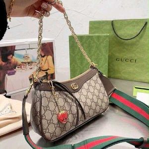 Gucci Strawberry Charm Shoulder Bag