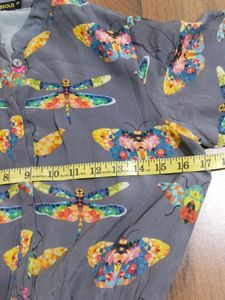 Butterfly Print Maxi Dress