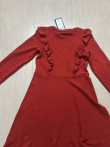 Red Ruffle Dress