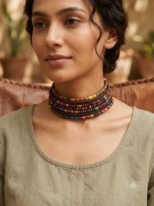 Boho Beaded Choker Necklace