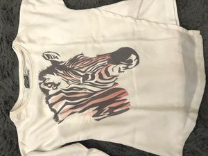 Zebra Graphic Long Sleeve Tee
