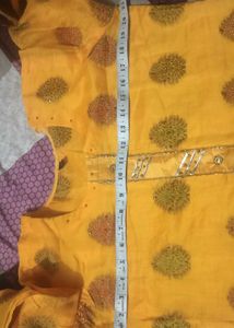Yellow Embroidered Kurta Set with Dupatta