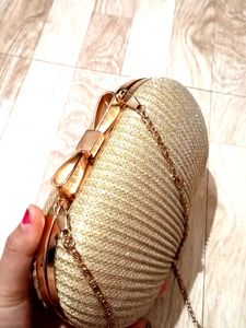 Partywear Golden Clutch