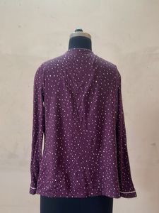 Cozy Polka Dot Pajama Top