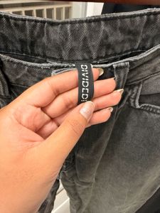 vintage style charcoal black mom jeans