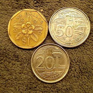 Singapore Coins Set (3 Pcs)