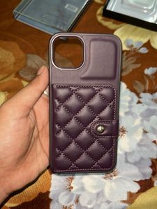 iPhone 13 Quilted Faux Leather Case