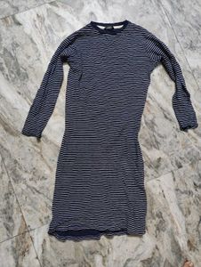 Tokyo Talkies Striped Long Sleeve Bodycon Dress