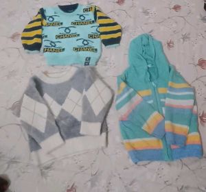Set of 3 Cozy Knit Sweaters