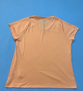 Peach V-Neck T-Shirt