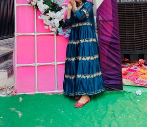 Party wear traditional kurta with dupptaa