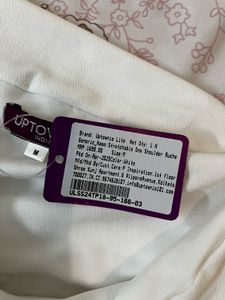 Brand new too with Tag - Chic White Ruched