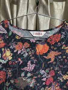 BIBA Stylish Floral Print Dress