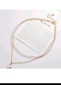 Layered Pearl &amp; Charm Necklace