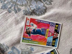 Cricket attax silver, rookie, and emerging cards
