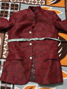 Red Patterned Blazer