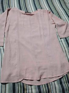 Elegant Women's Pink Tunic Top