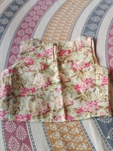 Vibrant Pink Palazzo Pants with Floral Top