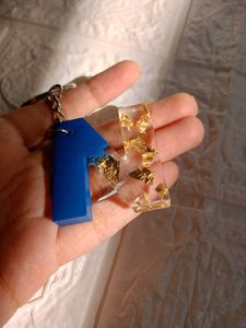 Resin N latter Keychain