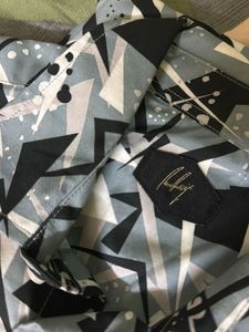 RARE RABBIT Geometric Print Short Sleeve Shirt