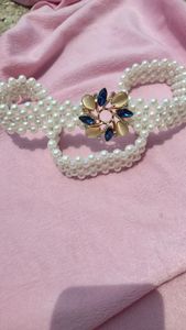REDHORNS Rhinestone Elastic Saree Belt
