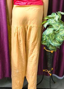 Stylish Orange Shalwar with Embroidery design