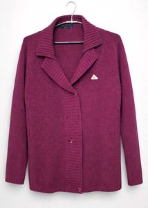 Purple Knit Cardigan