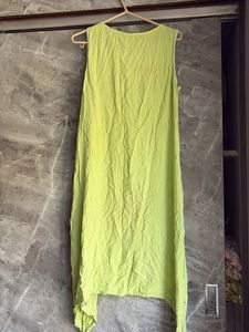 Lime Green Embroidered Kurta