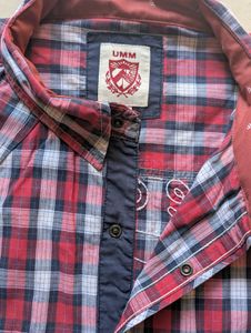 Umm Red Checkered Casual Shirt