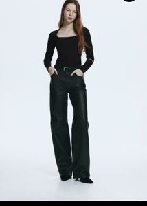 Chic Square Neck Long Sleeve Top