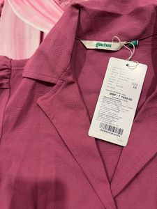 New With Tag - Pink Button-Down Dress