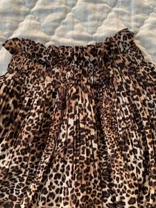 Leopard Print Mini Skirt