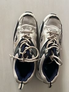 White &amp; Navy Athletic sports  Shoes