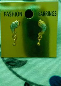 Fish Design Stud Earrings