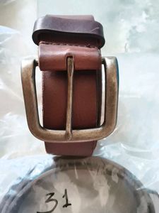 Classic Brown Leather Belt