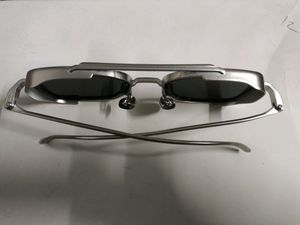 Metal Sunglasses🕶️Squared Retro Kabir Singh black