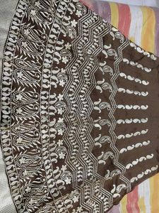 Coffee colour Designer Kurta Set for Teens