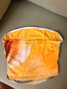 Boho Tie-Dye Strapless Tube Top