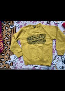 Yellow 'Vintage' Graphic Sweatshirt