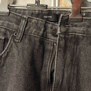 Women's Charcoal Jeans with Red Stripe