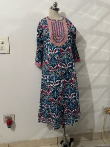 brand new Elegant Printed frock Set with Dupatta