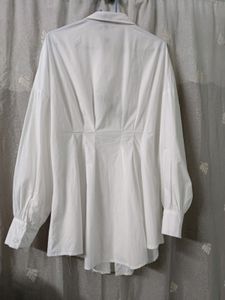 SHEIN Corset Waist Shirt Dress