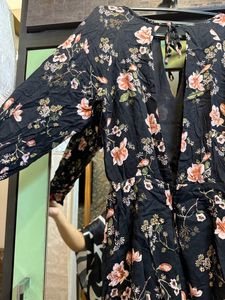 Forever 21 Floral Rayon Romper Short