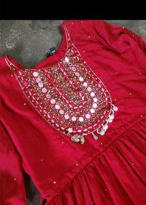 Stunning Red Anarkali Gown